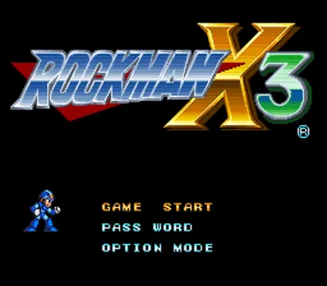 Rockman X3 (Japan) screen shot title